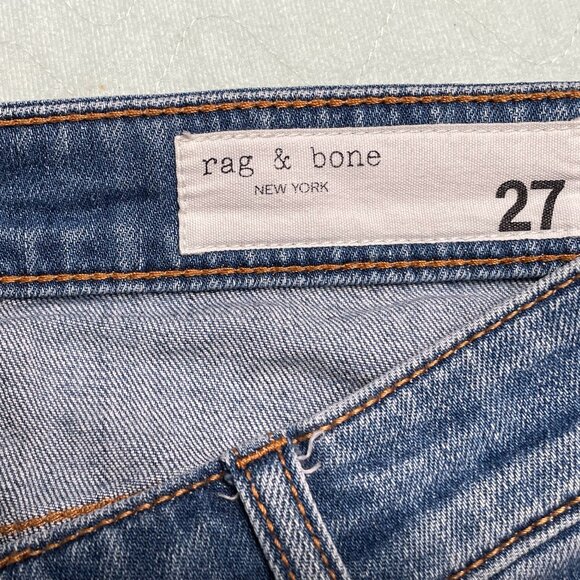 RAG & BONE Dre Low-Rise Slim Boyfriend Distressed Jeans - Picture 7 of 10